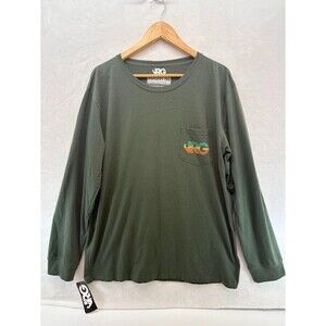 Men's Rowdy Gentlemen Size XXL Tiki Toasting Man Pocket Tee Long Sleeve NWT